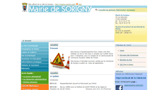 Desktop Screenshot of mairie-sorigny.com