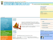 Tablet Screenshot of mairie-sorigny.com